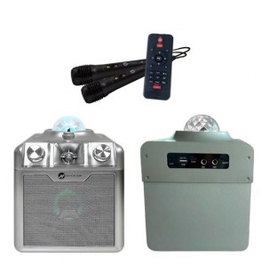 Portable Speaker | N-GEAR | DISCO STAR 710Z | Silver | Wireless | Bluetooth | DISCOSTAR710S
