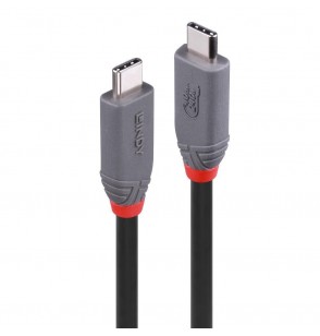 CABLE USB4 240W TYPE C 0.8M/40GBPS ANTHRA LINE 36956 LINDY