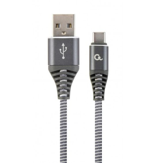 CABLE USB-C 1M SPACEGREY/WHITE/CC-USB2B-AMCM-1M-WB2 GEMBIRD