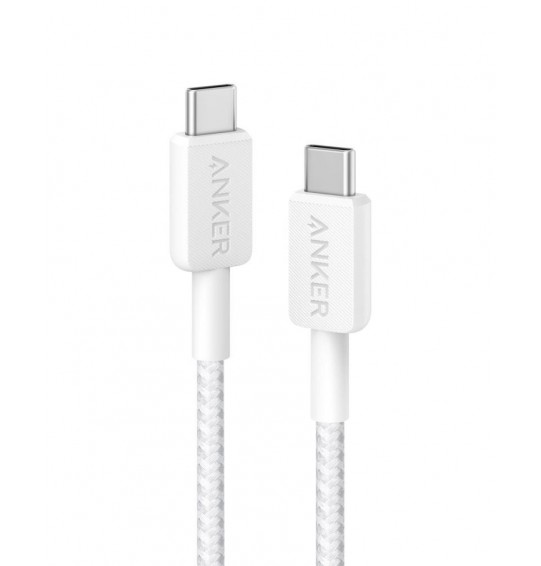 CABLE USB-C TO USB-C 0.9M/322 WHITE A81F5G21 ANKER