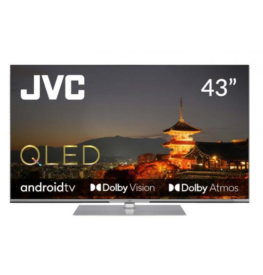 TV Set | JVC | 43" | 4K/Smart | QLED | 3840x2160 | Android TV | LT-43VAQ830P