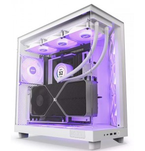 Case | NZXT | H6 Flow RGB | MidiTower | Case product features Transparent panel | Not included | ATX | MicroATX | MiniITX | Colour White | CC-H61FW-R1