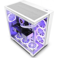 Case | NZXT | H9 FLOW | MidiTower | Case product features Transparent panel | Not included | ATX | MicroATX | MiniITX | Colour White | CM-H91FW-01