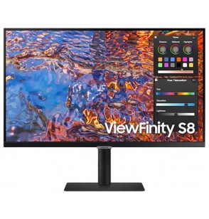 LCD Monitor | SAMSUNG | ViewFinity S8 | 27" | Business/4K | Panel IPS | 3840x2160 | 16:9 | 60Hz | 5 ms | Swivel | Pivot | Height adjustable | Tilt | Colour Black | LS27B800PXPXEN