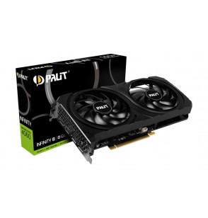 Graphics Card | PALIT | NVIDIA GeForce RTX 4060 | 8 GB | GDDR6 | 128 bit | PCIE 4.0 16x | GPU 1830 MHz | Dual Slot Fansink | 2xHDMI | 2xDisplayPort | NE64060019P1-1070L