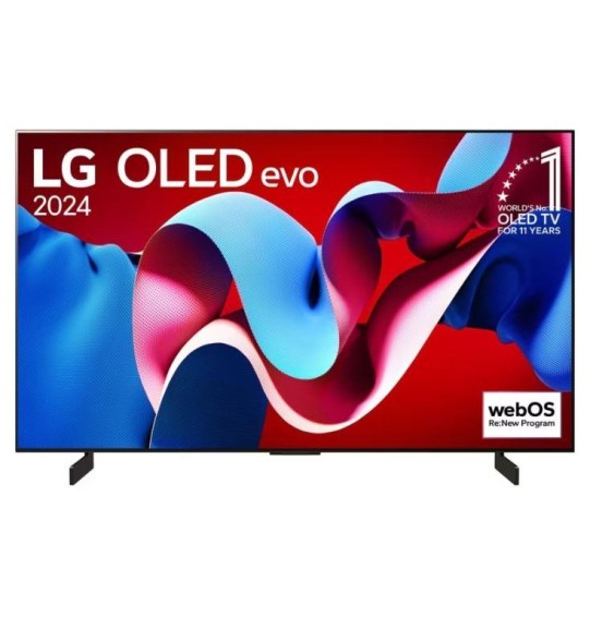 TV Set | LG | 42" | OLED/4K/Smart | 3840x2160 | Wireless LAN | Bluetooth | webOS | Black | OLED42C41LA