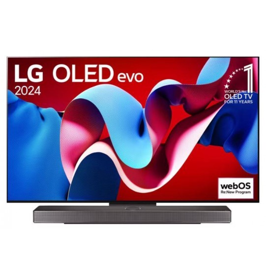 TV Set | LG | 55" | OLED/4K/Smart | 3840x2160 | Wireless LAN | Bluetooth | webOS | Black | OLED55C41LA