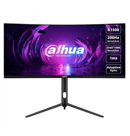 LCD Monitor | DAHUA | DHI-LM30-E330CA | 30" | Gaming/Curved/21 : 9 | Panel VA | 2560x1080 | 21:9 | 200Hz | 1 ms | Swivel | Tilt | Colour Black | LM30-E330CA