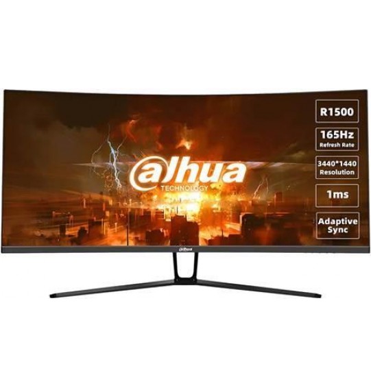 LCD Monitor | DAHUA | DHI-LM34-E330C | 34" | Gaming/Curved/21 : 9 | Panel VA | 3440x1440 | 21:9 | 165Hz | 1 ms | Tilt | Colour Black | LM34-E330C