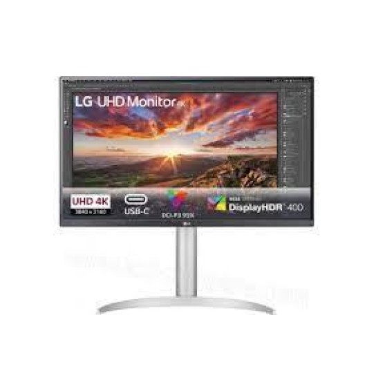 LCD Monitor | LG | 27" | 4K | Panel IPS | 3840x2160 | 16:9 | 5 ms | Speakers | Swivel | Height adjustable | Tilt | Colour White | 27UP85NP-W