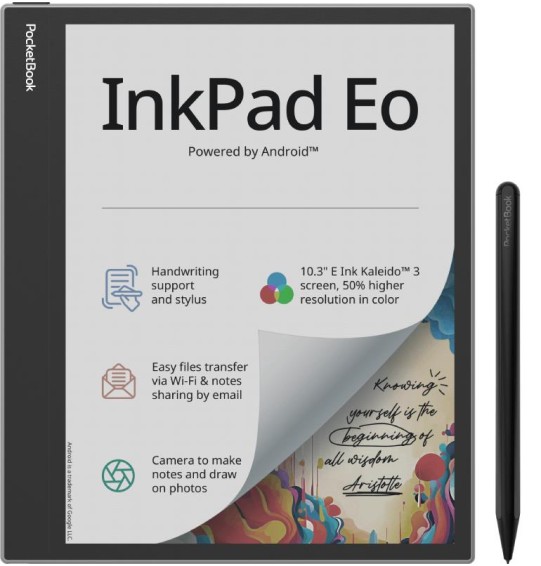 E-Reader | POCKETBOOK | InkPad Eo | 10.3" | 2480 x 1860 | 1xUSB-C | 1xMicroSD Card Slot | Bluetooth | Grey | PB1042-M-WW