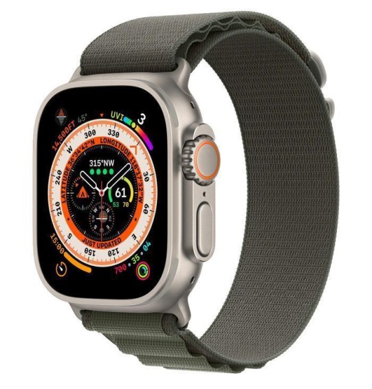 SMARTWATCH ULTRA 49MM GPS/TITANIUM/GREEN MNHJ3 APPLE