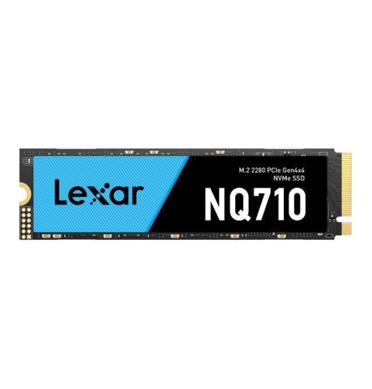 SSD | LEXAR | NQ710 | 500GB | Heatsink M.2 | PCIe Gen4 | NVMe | Write speed 1700 MBytes/sec | Read speed 4400 MBytes/sec | TBW 170 TB | MTBF 150000 hours | LNQ710X500G-RNNNG