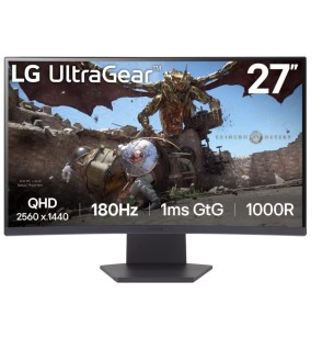 LCD Monitor | LG | 27GS60QC-B | 27" | Gaming/Curved | Panel VA | 2560x1440 | 16:9 | 180 Hz | Matte | 1 ms | Tilt | Colour Black | 27GS60QC-B