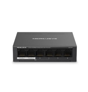 Switch | MERCUSYS | MS106LP | Desktop/pedestal | 6x10Base-T / 100Base-TX | PoE+ ports 4 | MS106LP