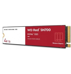 SSD | WESTERN DIGITAL | Red SN700 | 4TB | M.2 | NVMe | Write speed 3100 MBytes/sec | Read speed 3400 MBytes/sec | TBW 5100 TB | WDS400T1R0C