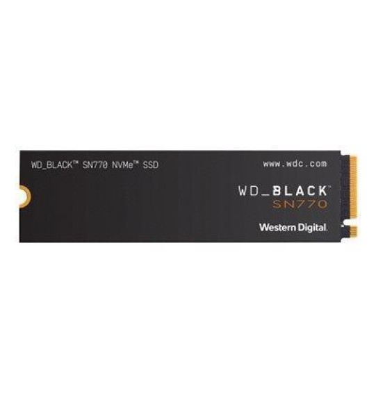 SSD | WESTERN DIGITAL | Black SN770 | 1TB | M.2 | PCIe Gen4 | NVMe | Write speed 4900 MBytes/sec | Read speed 5150 MBytes/sec | WDS100T3X0E