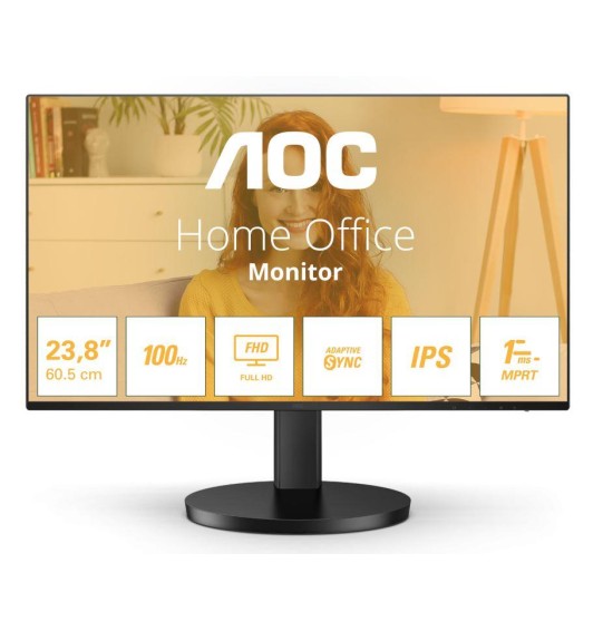 LCD Monitor | AOC | 24B3HA2 | 24" | Panel IPS | 1920x1080 | 16:9 | 100 Hz | Matte | 4 ms | Speakers | Colour Black | 24B3HA2