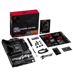 Mainboard | ASUS | AMD X870E | SAM5 | ATX | Memory DDR5 | Memory slots 4 | 2xPCI-Express 4.0 16x | 2xPCI-Express 5.0 16x | 4xM.2 | 1xHDMI | 1xAudio-In | 1xAudio-Out | 6xUSB 3.2 | 2xUSB-C | 2xUSB4 | 1xOptical S/PDIF | 1xRJ45 | ROGCROSSHAIRX870EHERO