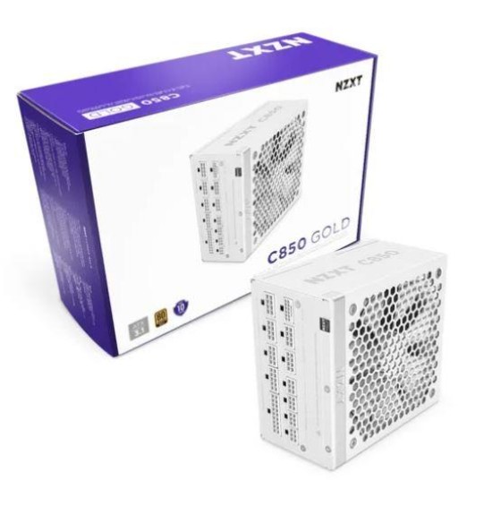 Power Supply | NZXT | 850 Watts | Efficiency 80 PLUS GOLD | MTBF 100000 hours | PA-8G2BW-EU