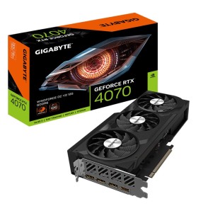 Graphics Card | GIGABYTE | NVIDIA GeForce RTX 4070 | 20 GB | GDDR6 | 192 bit | PCIE 4.0 16x | Triple slot Fansink | 1xHDMI | 3xDisplayPort | GV-N4070WF3OCV2-12GD