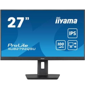 LCD Monitor | IIYAMA | 27" | Business | Panel IPS | 2560x1440 | 16:9 | 100Hz | Matte | 0.4 ms | Speakers | Swivel | Pivot | Height adjustable | Tilt | Colour Black | XUB2792QSU-B6