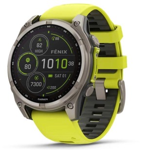 SMARTWATCH FENIX 8 SAPP. SOLAR/YELLOW 010-02906-21 GARMIN