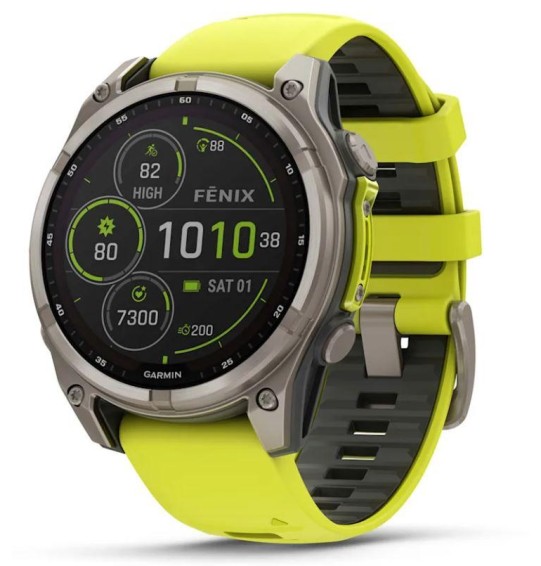 SMARTWATCH FENIX 8 SAPP. SOLAR/YELLOW 010-02906-21 GARMIN