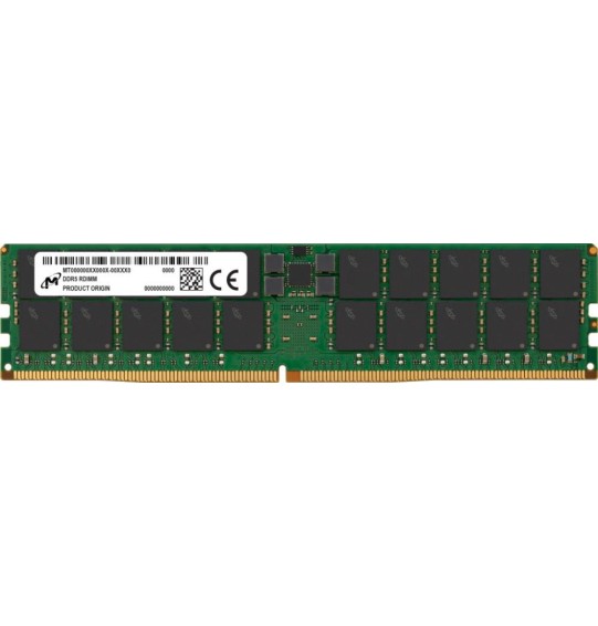 Server Memory Module | MICRON | DDR5 | 64GB | RDIMM/ECC | 5600 MHz | CL 46 | 1.1 V | MTC40F2046S1RC56BR