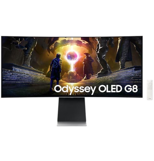 Monitor | SAMSUNG | 34" | Gaming/Smart/Curved/21 : 9 | Panel OLED | 3440x1440 | 21:9 | 175Hz | 0.03 ms | Speakers | Swivel | Height adjustable | Tilt | LS34DG850SUXDU