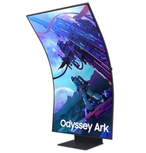 LCD Monitor | SAMSUNG | 55" | Gaming/Curved | Panel VA | 3840x2160 | 16:9 | 165Hz | Matte | 1 ms | Speakers | Pivot | Height adjustable | Tilt | Colour Black | LS55CG970NUXDU