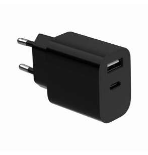 CHARGER USB UNIVERSAL BLACK/2P TA-UC-2AC12-01-BK GEMBIRD