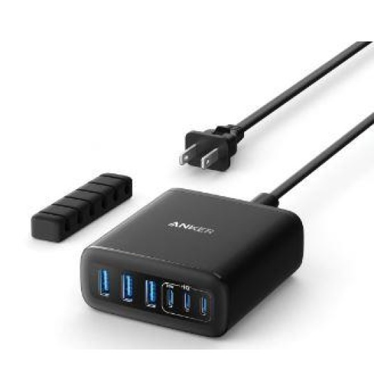 MOBILE CHARGER WALL 6PORTS/112W GAN A2154G11 ANKER