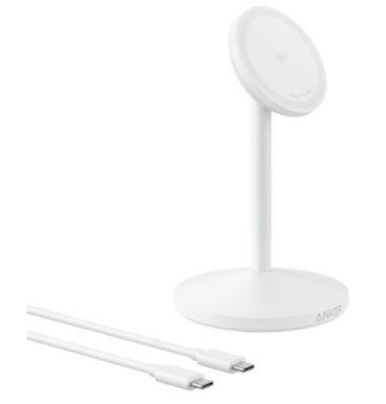 MOBILE CHARGER WRL STAND/MAGGO WHITE A25X1H21 ANKER