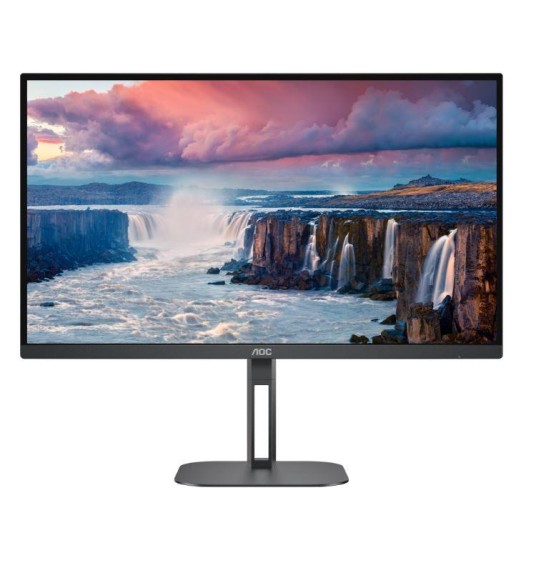 LCD Monitor | AOC | 27" | Panel VA | 2560x1440 | 16:9 | 75 Hz | Matte | 4 ms | Speakers | Swivel | Pivot | Height adjustable | Tilt | Colour Black | Q27V5N/BK