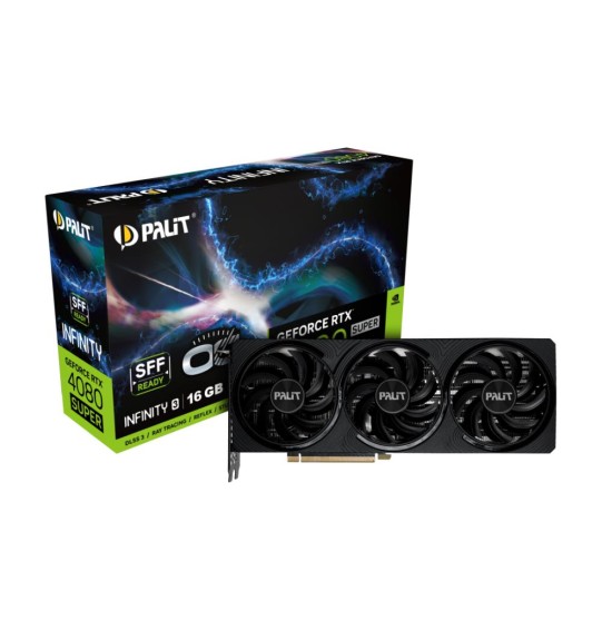 Graphics Card | PALIT | NVIDIA GeForce RTX 4080 SUPER | 16 GB | GDDR6X | 256 bit | PCIE 4.0 16x | GPU 2295 MHz | Two and Half Slot Fansink | 1xHDMI | 3xDisplayPort | NED408SS19T2-1032S