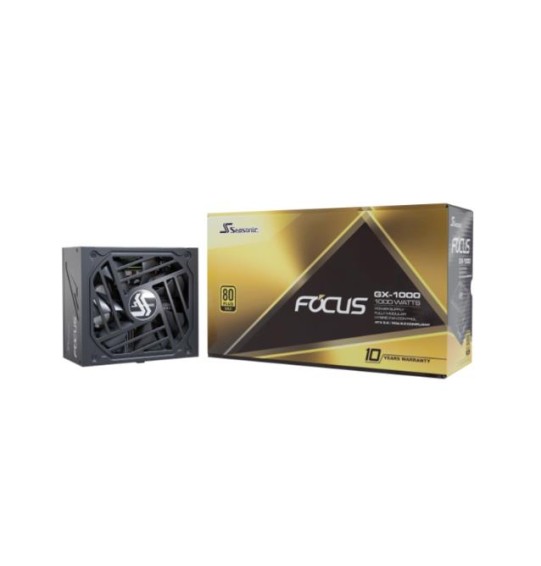 Power Supply | SEASONIC | FOCUS GX ATX 3.0 | 1000 Watts | Efficiency 80 PLUS GOLD | MTBF 100000 hours | FOCUS-GX-1000-V4