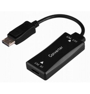 I/O ADAPTER HDMI TO DP/BLACK A-HDMIF30-DPM-01 GEMBIRD