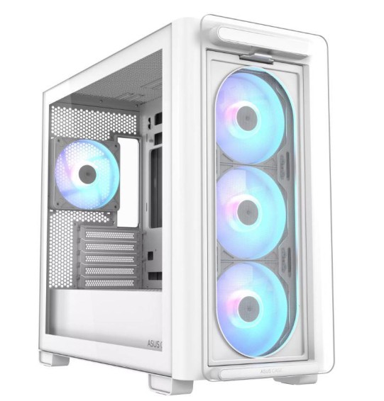 Case | ASUS | A23 PLUS | MidiTower | Case product features Transparent panel | MicroATX | MiniITX | Colour White | A23PLUSTG/ARGBWHITE