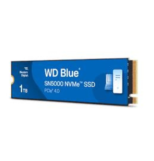 SSD | WESTERN DIGITAL | Blue SN5000 | 1TB | M.2 | PCIe Gen4 | NVMe | Write speed 4900 MBytes/sec | Read speed 5150 MBytes/sec | 2.38mm | TBW 600 TB | WDS100T4B0E