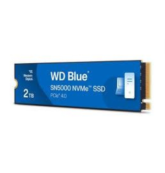 SSD | WESTERN DIGITAL | Blue SN5000 | 2TB | M.2 | PCIe Gen4 | NVMe | Write speed 4850 MBytes/sec | Read speed 5150 MBytes/sec | 2.38mm | TBW 900 TB | WDS200T4B0E