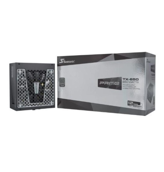 Power Supply | SEASONIC | PRIME TX | 650 Watts | Efficiency 80 PLUS TITANIUM | MTBF 100000 hours | PRIME-TX-650