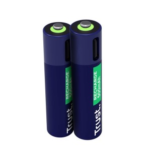 BATTERY RECH. LI-ION AAA 1.5V/500MAH USB-C 2PACK 25585 TRUST