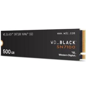 SSD | WESTERN DIGITAL | Black SN7100 | 500GB | M.2 | PCIe Gen4 | NVMe | 3D TLC | Write speed 5800 MBytes/sec | Read speed 6800 MBytes/sec | WDS500G4X0E