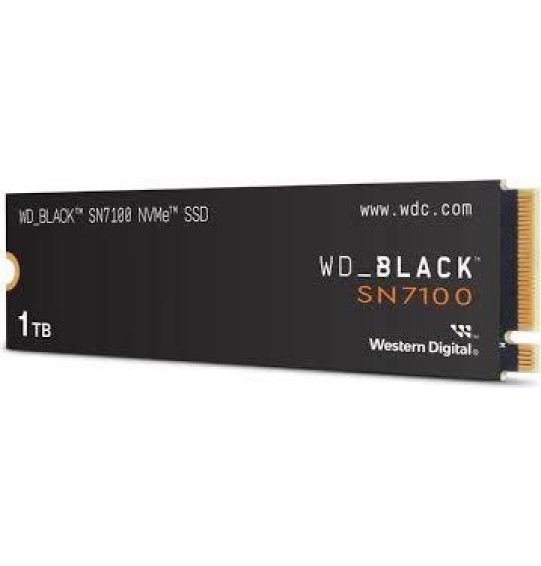 SSD | WESTERN DIGITAL | Black SN7100 | 1TB | M.2 | PCIe Gen4 | NVMe | 3D TLC | Write speed 6900 MBytes/sec | Read speed 7250 MBytes/sec | WDS100T4X0E