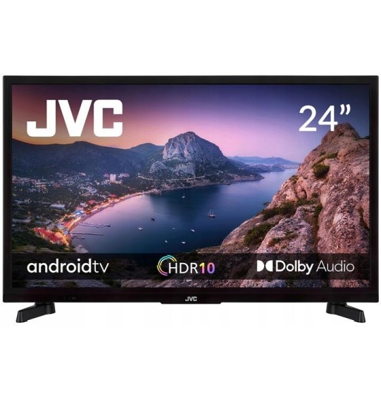 TV Set | JVC | 24" | Smart/HD | 1366x768 | Wireless LAN | Bluetooth | Android TV | Black | LT-24VAH3400