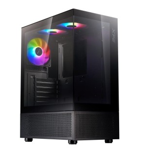 Case | ADATA | INVADER X MINI | MidiTower | Case product features Transparent panel | ATX | MicroATX | MiniITX | Colour Black | INVADERXMINIMT-BKCWW