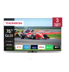 TV Set | THOMSON | 75" | 4K/Smart | QLED | 3840x2160 | Wireless LAN | Bluetooth | Google TV | Black | 75QG7C14