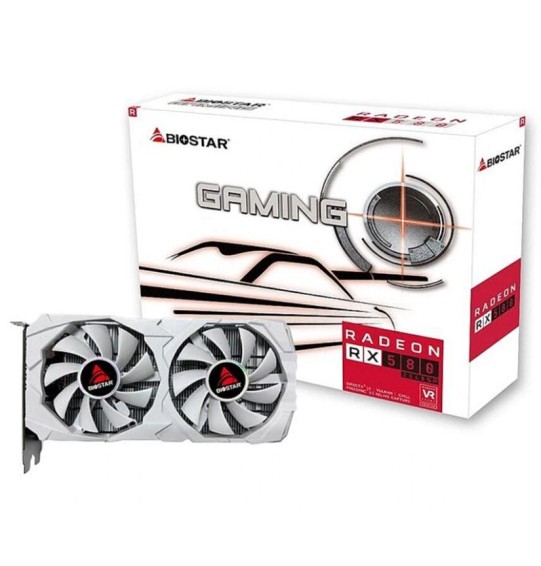 Graphics Card | BIOSTAR | AMD Radeon RX 580 | 8 GB | GDDR5 | 256 bit | PCIE 3.0 16x | Dual Slot Fansink | 1xHDMI | 2xDisplayPort | VA5825RQ82