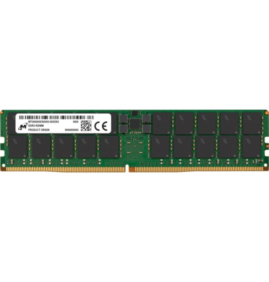 Server Memory Module | MICRON | DDR5 | 64GB | RDIMM | 6400 MHz | CL 52 | 1.1 V | MTC40F2046S1RC64BR